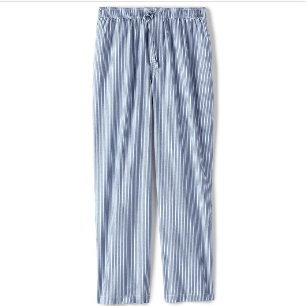 New LANDS' END Mens 4XLT Mariner PJ Pant Poplin Cotton Pull On Drawstring 151
